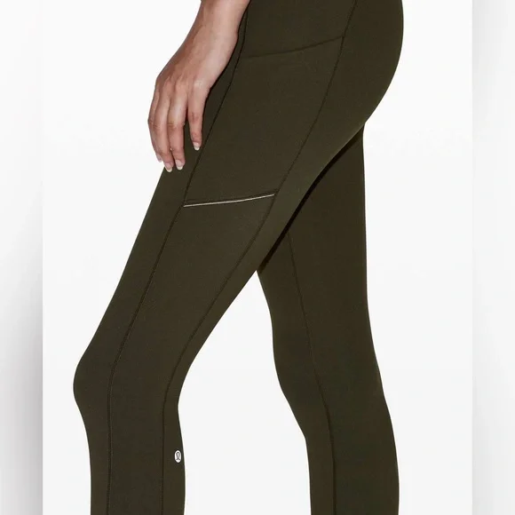Lululemon Speed Up Tight 25" Dark Olive 8 - Picture 5 of 9
